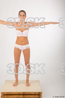 Whole body underwear modeling t pose of Leah 0001